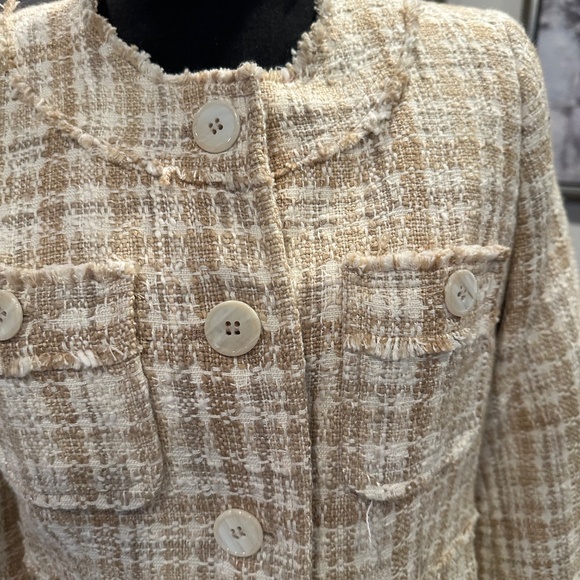 Talbots Petite Tweed Long Jacket - Picture 2 of 5